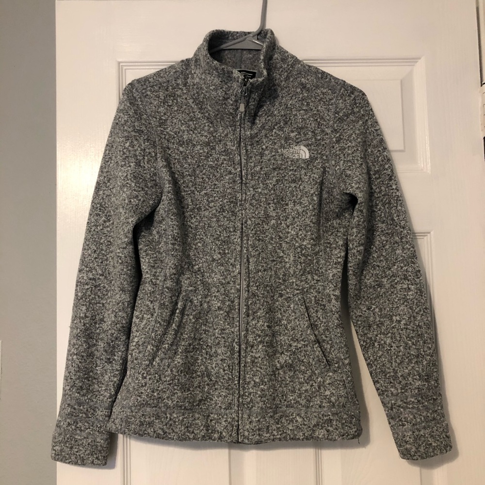 The North Face Gray Fleece Jacket Zip Up